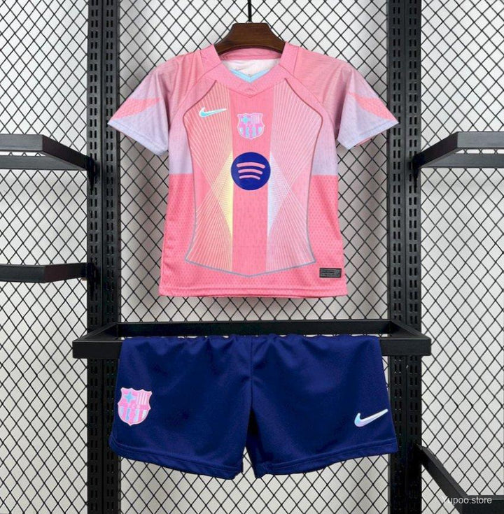 חליפת ילדים ברצלונה 25/25 מיוחדת - ורודה - Top Jersey